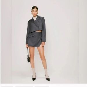 Reformation Cameron Tailored Mini Skirt